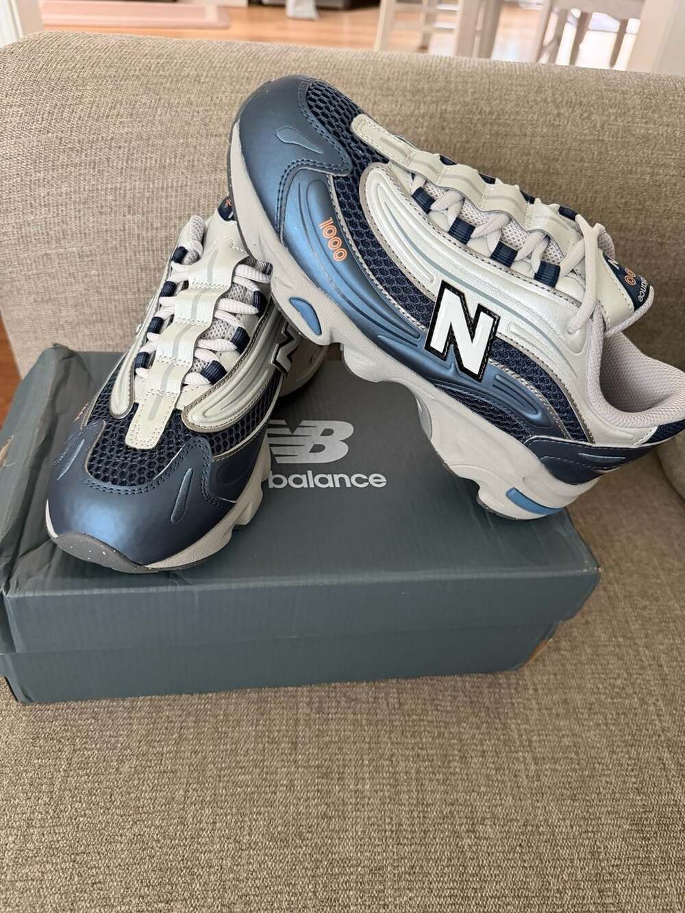 New Balance 1000 GC1000PK Blue Grey Sneakers Size 5